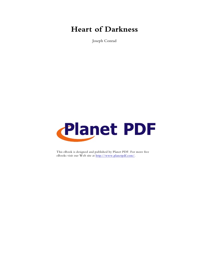 heart of darkness planet ebook pdf